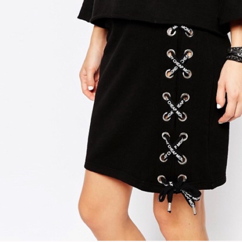 Cheap Monday Lace Up Mini Skirt